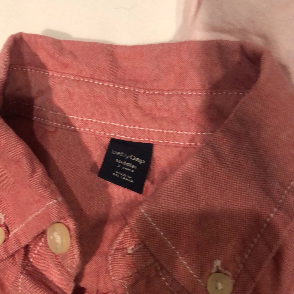 8 Long-sleeved button-up shirts 3T - Picture 6 of 7